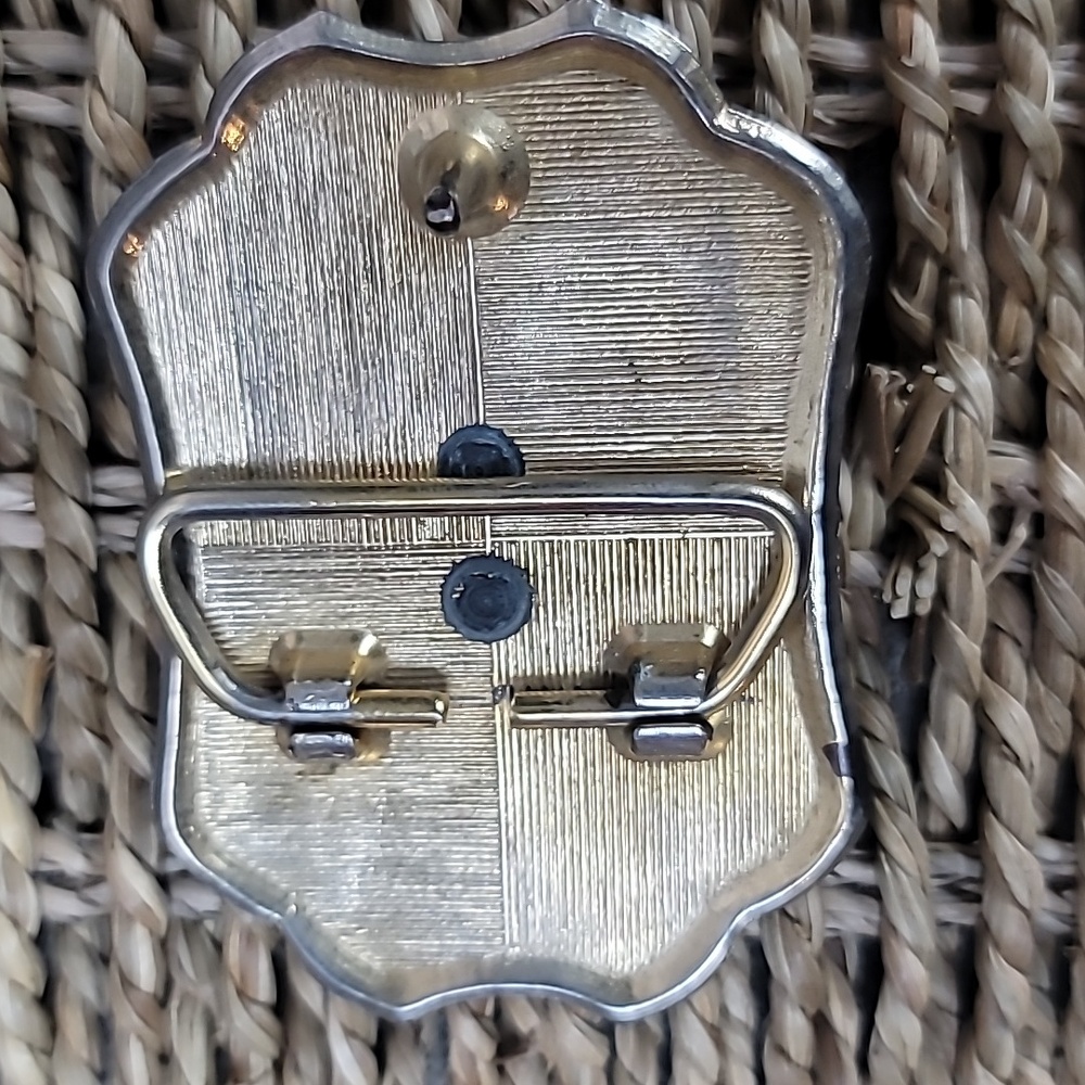 Vintage Western Country Dance Themed gold tone belt buckle - Picture 4 of 4
